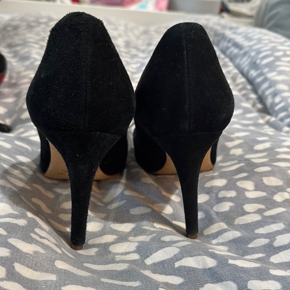 J. Crew Elegant Black Heels with Bow Accent - Picture 4 of 6